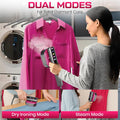 Travel Steamer for Clothes, 1200W Portable Steamer & Iron 2 in 1, Handheld Garment Steamer with 10s Fast Heatup, 5 Modes LED Touch Display, Large Ceramic Panel & 110ml Tank for Home and Travel